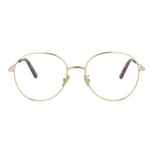 Dior Womens Round/Oval Gold Gold Transparent Fashion Designer Eyewear